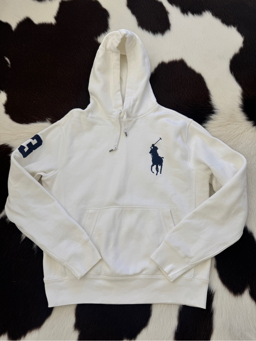 Polo Ralph Lauren Big Pony White Pullover Hoodie Size S - Picture 5 of 11